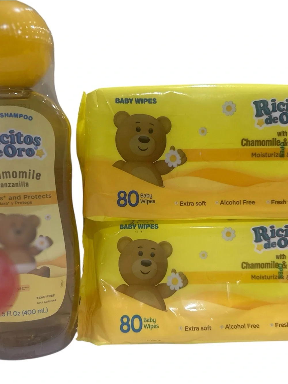 Chamomile Baby Shampoo & Wipes - Yellow